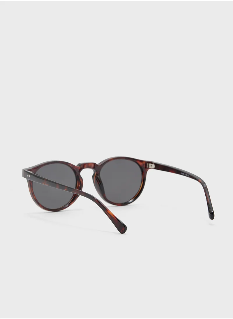 روبرت وود Polarized Lens Round Sunglasses