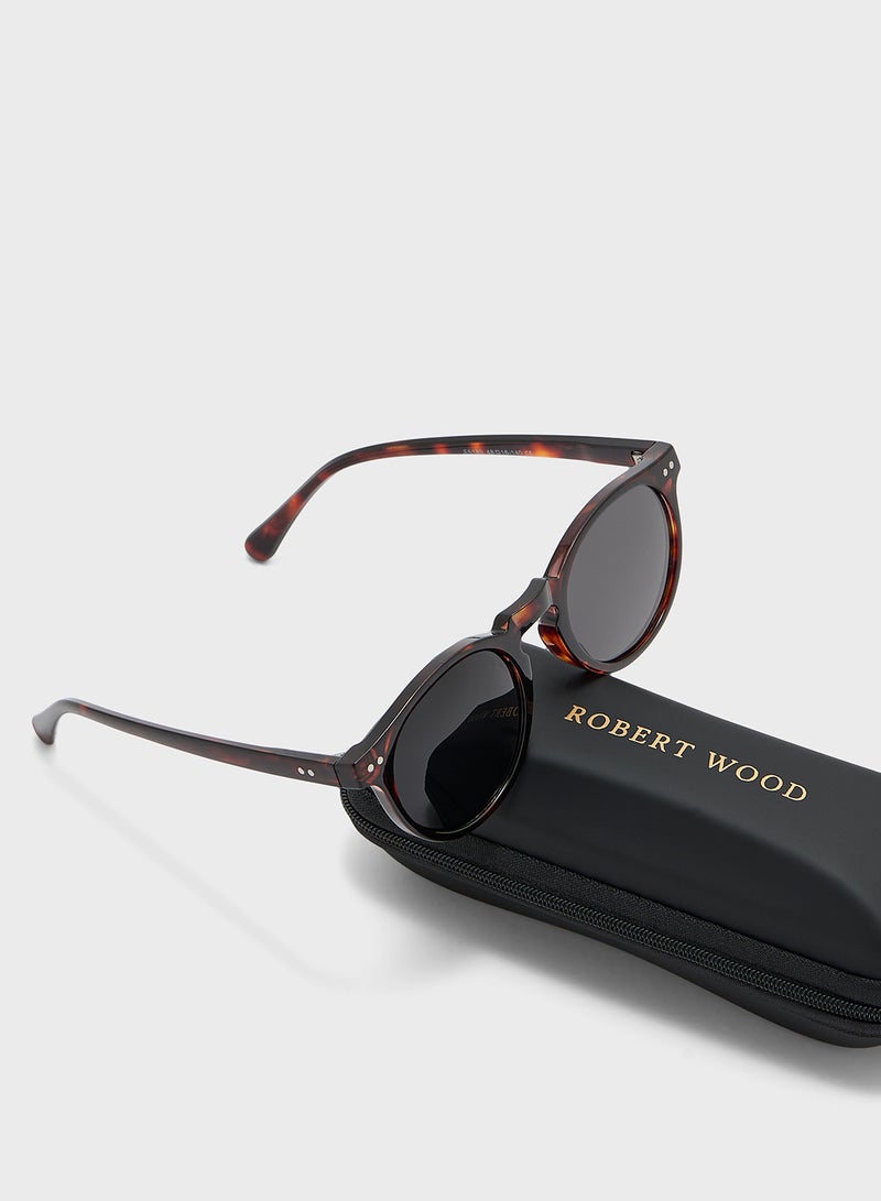 Robert Wood Polarized Lens Round Sunglasses - Image 4