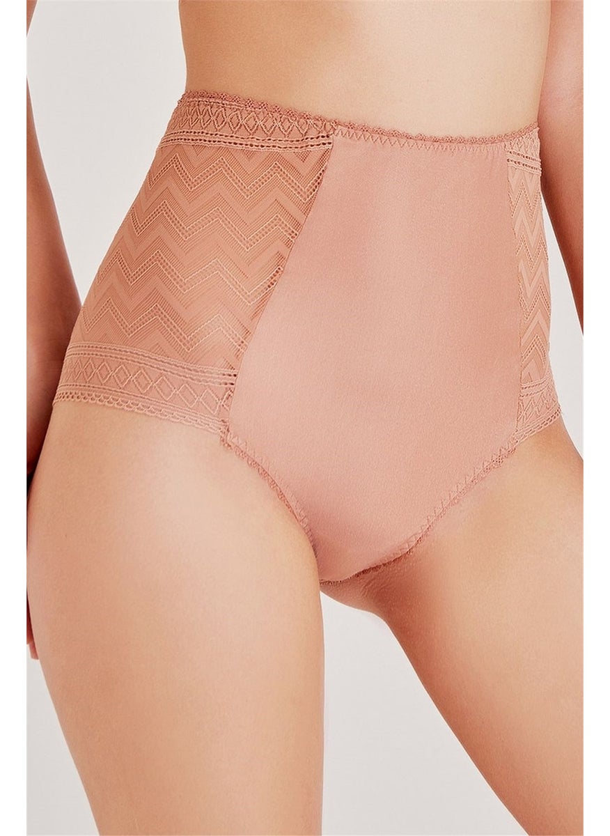 Magic Form 948 Women's Tile Zigzag Lace High Waist Panties  - Image 1