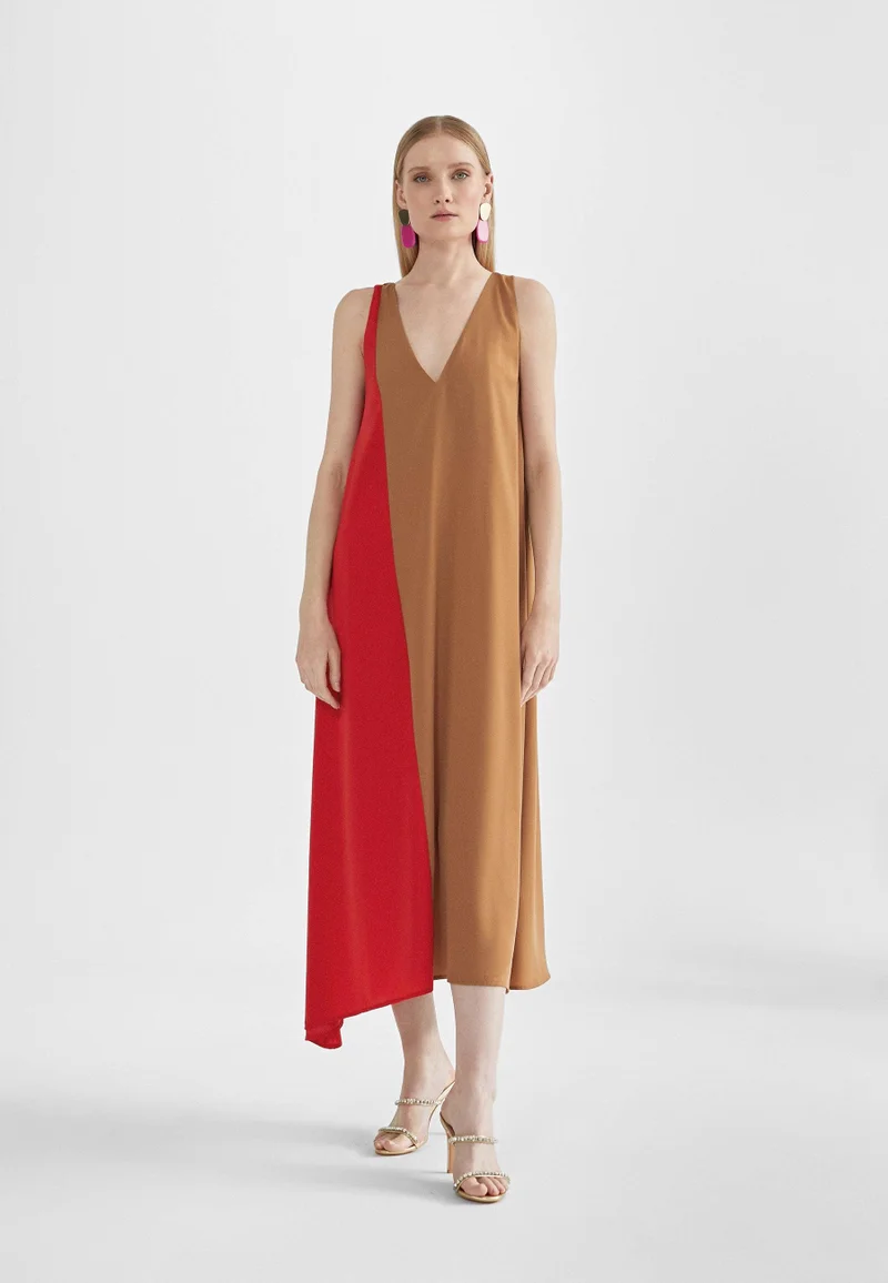 Lola Casademunt Two-tone midi dress