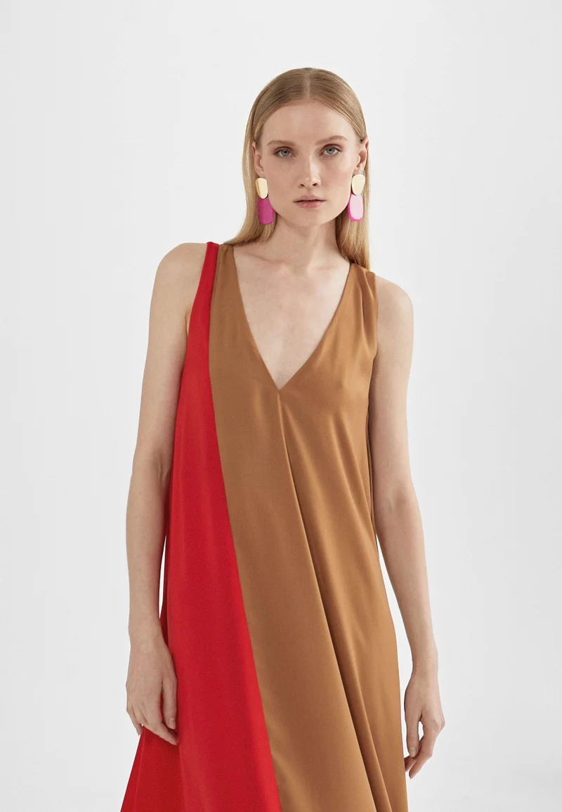 Lola Casademunt Two-tone midi dress