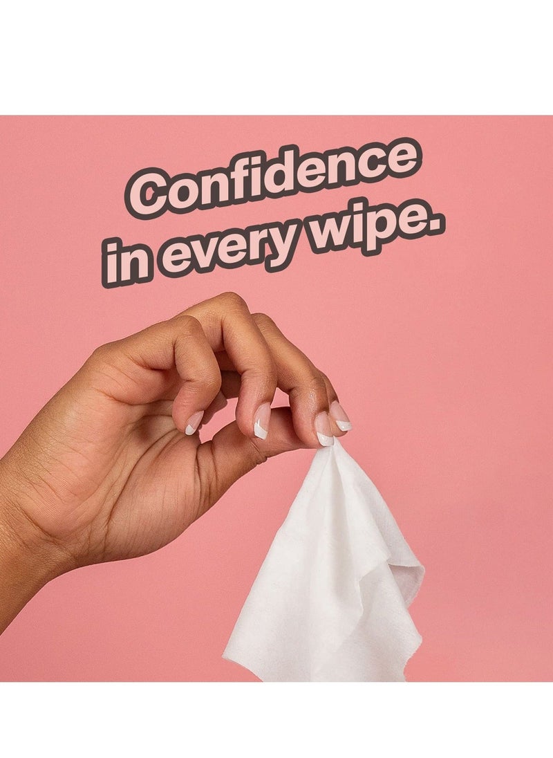 Captaintech Wet Wipes Individually Wrapped On The Go Flushable Wet Wipes Extra Large Wipes with Aloe Hypoallergenic and Unscented for Adults Body Hand Face Cleaning Travel Bathroom Toilet Use  - Image 4