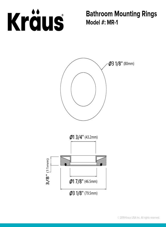 Kraus Mounting Ring Satin Nickel - Image 3