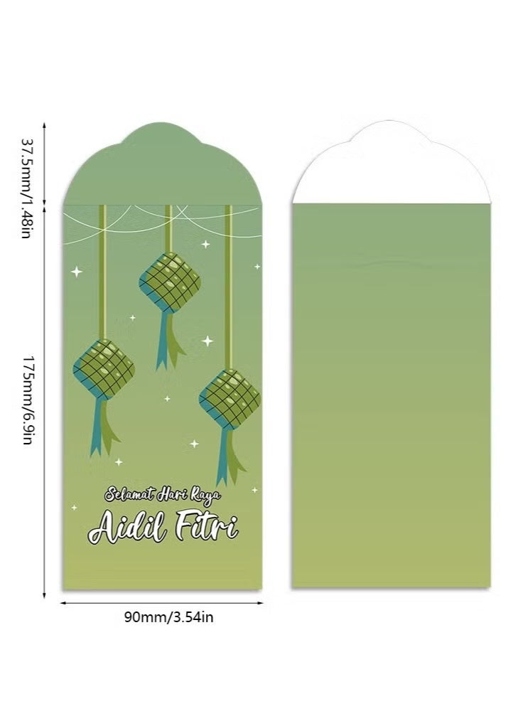 She&Little 6 Pack Ramadan Eidiya Money Envelopes, Islamic Gift Envelopes, Eid Money Pack for Kids & Family, Decorative Cash Gift Envelopes for Eid al-Fitr & Eid al-Adha - Image 2