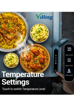 VILLING VILLING FOLDABLE FOOD WARMING TRAY - BLUE COLOUR  - Image 4