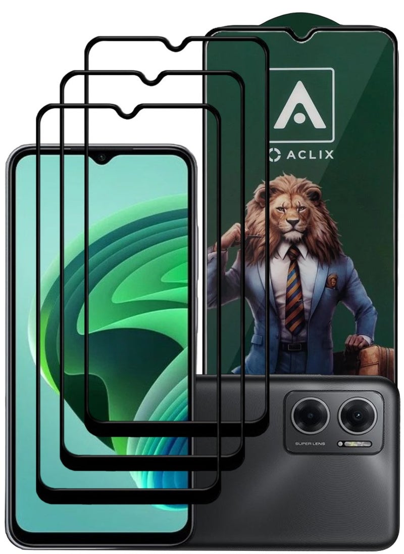ACLIX 3 Pieces Antistatic ESD Dustproof Premium Quality High Definition Tempered Glass Screen Protector Designed For Xiaomi Redmi Note 11E - Image 1