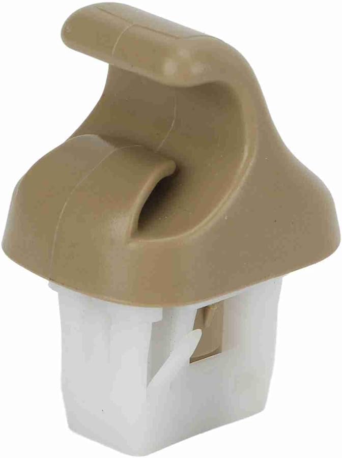 Beige Sun Visor Clip Holder Direct Replacement Premium ABS Material - Image 1