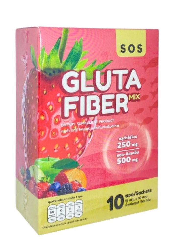 Aya sos Gluta Fiber Mix is ​​a fiber acetate 15g. x 10g