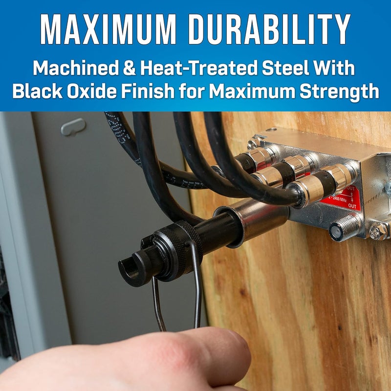 Jonard Tools SST-716 Security Shield Tool with Black Oxide Finish for 7/16" Hex Shielded F Connectors - Image 4