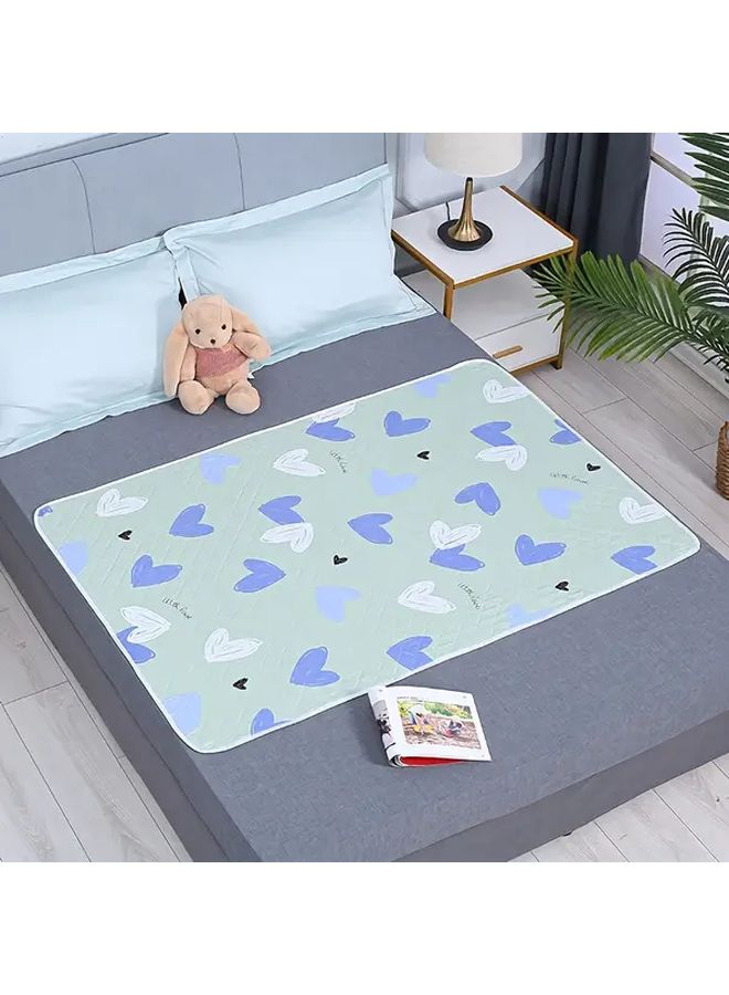 Blue Heart Washable Changing Pad 80x120 for Adults and Pets - Image 1