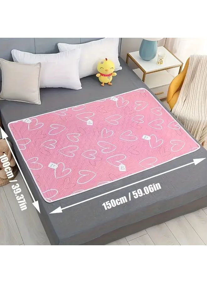 Blue Heart Washable Changing Pad 80x120 for Adults and Pets - Image 3