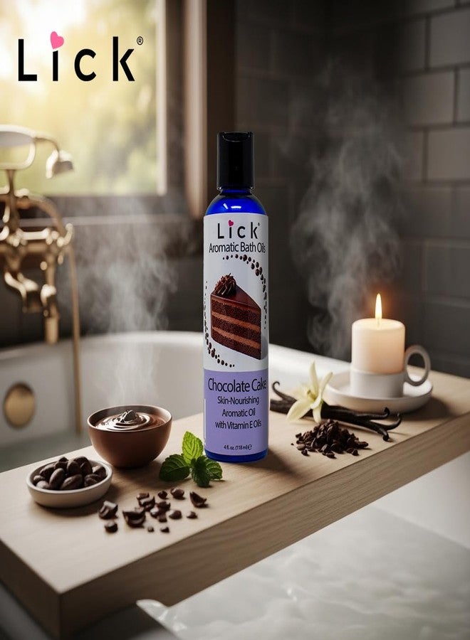 ليك زيت استحمام عطري برائحة كعكة الشوكولاتة - مزيج حلويات فاخر - زيوت عطرية لنقع البشرة وتنعيمها، 4 أونصات - Image 2
