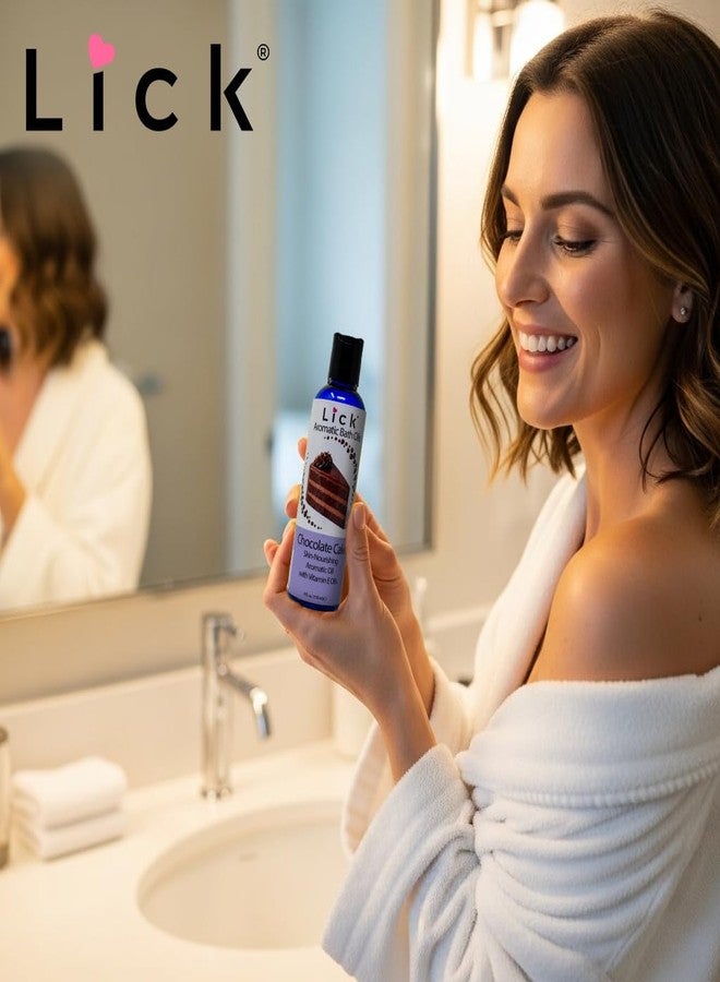 ليك زيت استحمام عطري برائحة كعكة الشوكولاتة - مزيج حلويات فاخر - زيوت عطرية لنقع البشرة وتنعيمها، 4 أونصات - Image 4