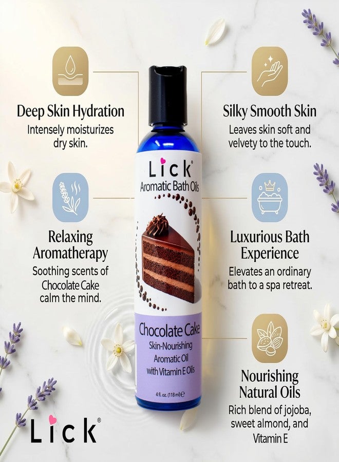 ليك زيت استحمام عطري برائحة كعكة الشوكولاتة - مزيج حلويات فاخر - زيوت عطرية لنقع البشرة وتنعيمها، 4 أونصات - Image 3