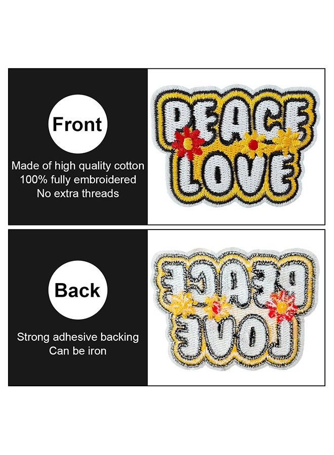 Peachjoy Colorful Vintage Style Iron on Patches, Embroidered Iron/Sew Patches, Cute Applique Patches for Clothing, Jackets, Hats, Backpacks, Jeans  - Image 4