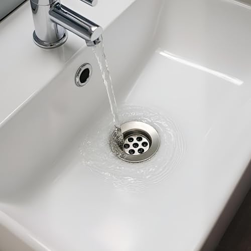 BASSINO توصيل نفايات من النحاس الأصفر الثقيل بسمك 32 مم (4 بوصة)/تصميم كامل الخيوط بدون ظهور/مضاد للتسرب ومقاوم للصدأ/توصيل صرف كامل الخيوط (تشطيب كروم) - Image 4