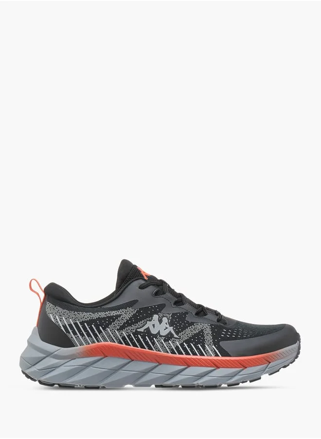 كابا Men's Logo Print Sports Shoes with Lace-Up Closure