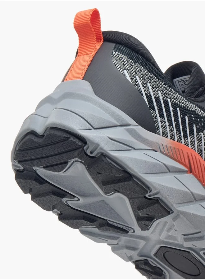 كابا Men's Logo Print Sports Shoes with Lace-Up Closure