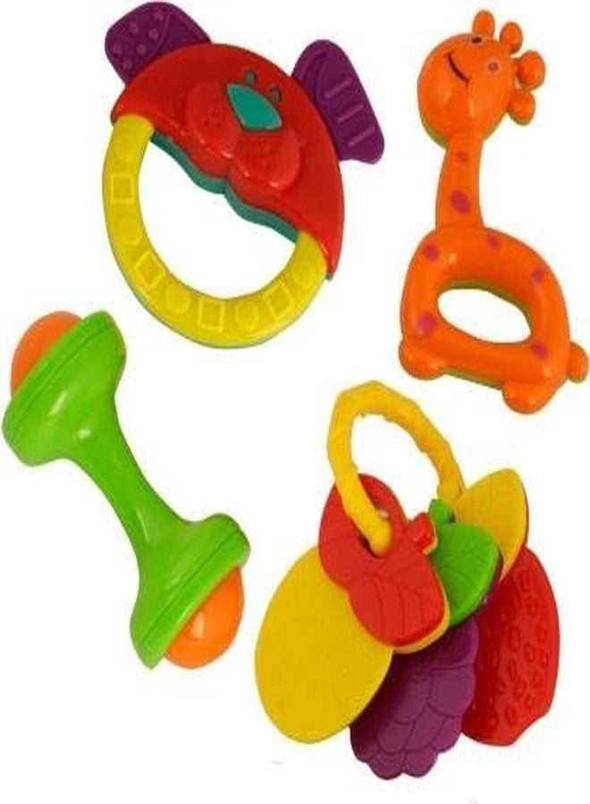 PRIMEFAIR Acrylonitrile Butadiene Styrene (Abs) Baby Newborn Toys Rattle Set, Musical Instruments For Babies 3+ Months New Borns, Baby,Kid (Multi Color) (New-E_2024) - Image 4