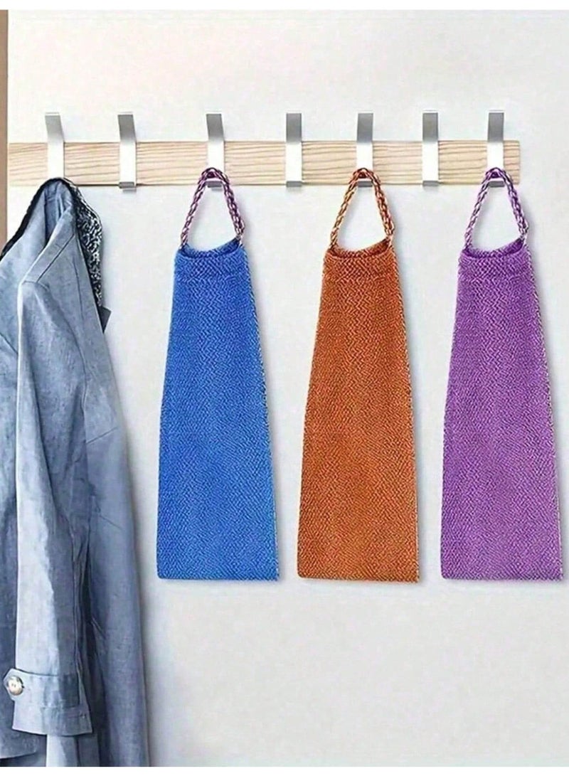 Exfoliating Bath Towel, Dual-Sided Mesh Body Back Scrubber - Image 3