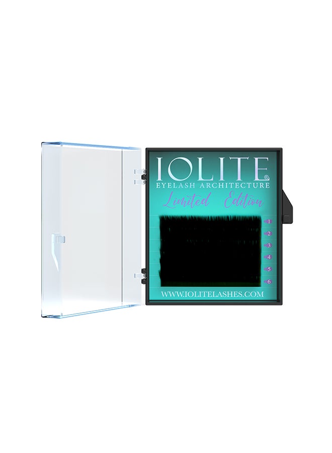 IOLITE Colored Classic Lashes Eyelashes Ombre Limited Edition Straight 01T, 12Mm