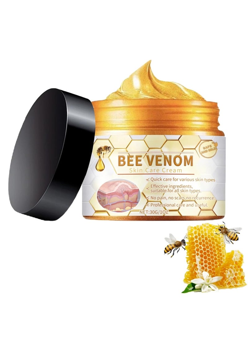 Houkea Turoun Super Bee VenomTreatment Cream, Professional Bee Venom Mole and Wart Treatment Cream, Turoun Bee Venom Repair Cream, for All Skin Types (1 Bottle)  - Image 1