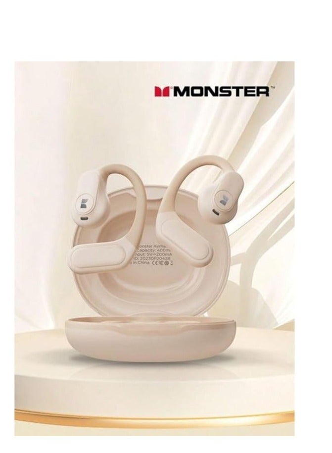 مونستر سماعات رأس بلوتوث لاسلكية للألعاب من Monster XK015، سماعة رأس للألعاب ذات زمن استجابة منخفض مع ميكروفون مدمج لسماعات إلغاء الضوضاء للألعاب ivory - Image 2