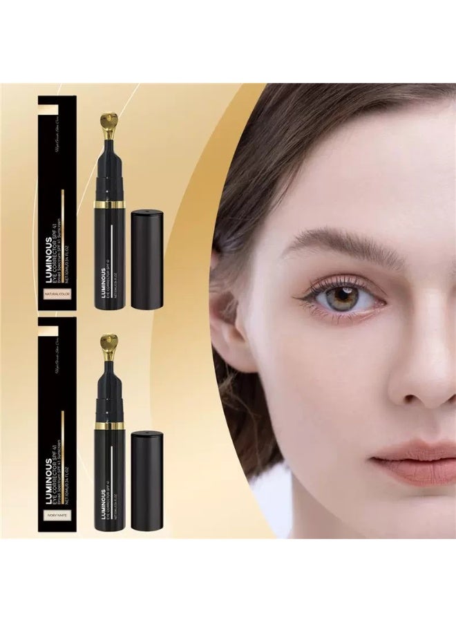 لومينوس تصحيح العين SPF 41 -مخفي للدوائر المظلمة، الخطوط الجميلة و مقاومة الانتفاخ كريم العين ترطيبي مع تريميلا مستخرج و سيراميد درجة رقيقة لحساسية البشرة رقيقة التغطية الطبيعية طويلة الأمد علاج مكافحة الشيخوخة للعيون - Image 1