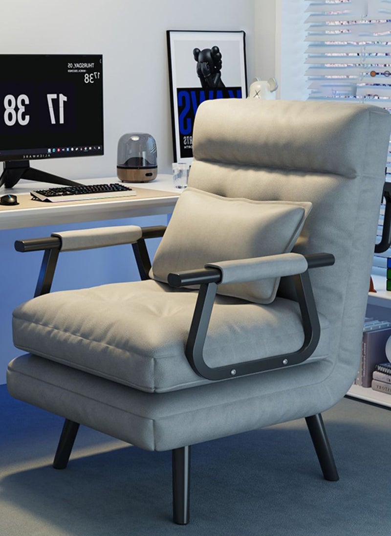 Sharpdo Folding Single Bed Recliner, Suitable for Living Room/Bedroom/Office/Outdoor Camping 65*65*97CM  - Image 1