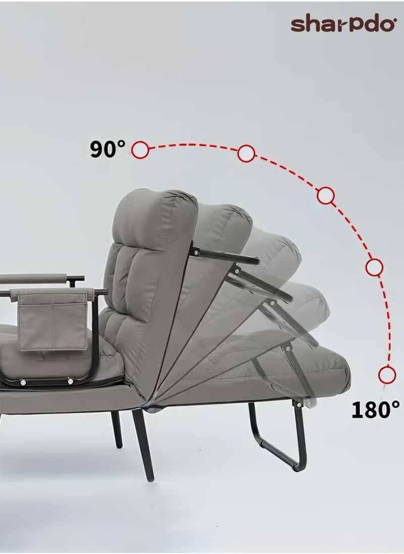 Sharpdo Folding Single Bed Recliner, Suitable for Living Room/Bedroom/Office/Outdoor Camping 65*65*97CM  - Image 3