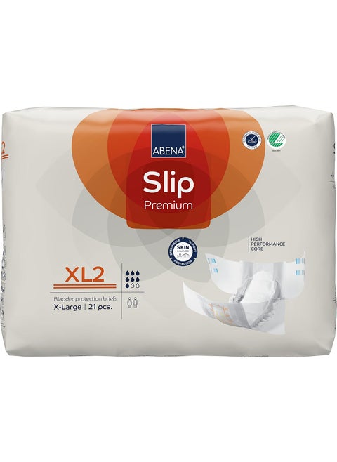 Abena Slip Premium Incontinence Briefs, Level 2, (Extra Small to Extra Large Sizes), Extra Large, 21 Count