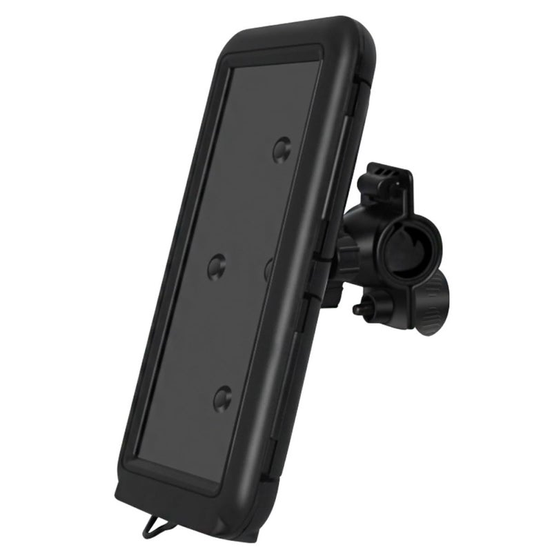 Waterproof Touchscreen Motorcycle Bike Phone Mount Holder For Cycling Handlebar Black - Image 2
