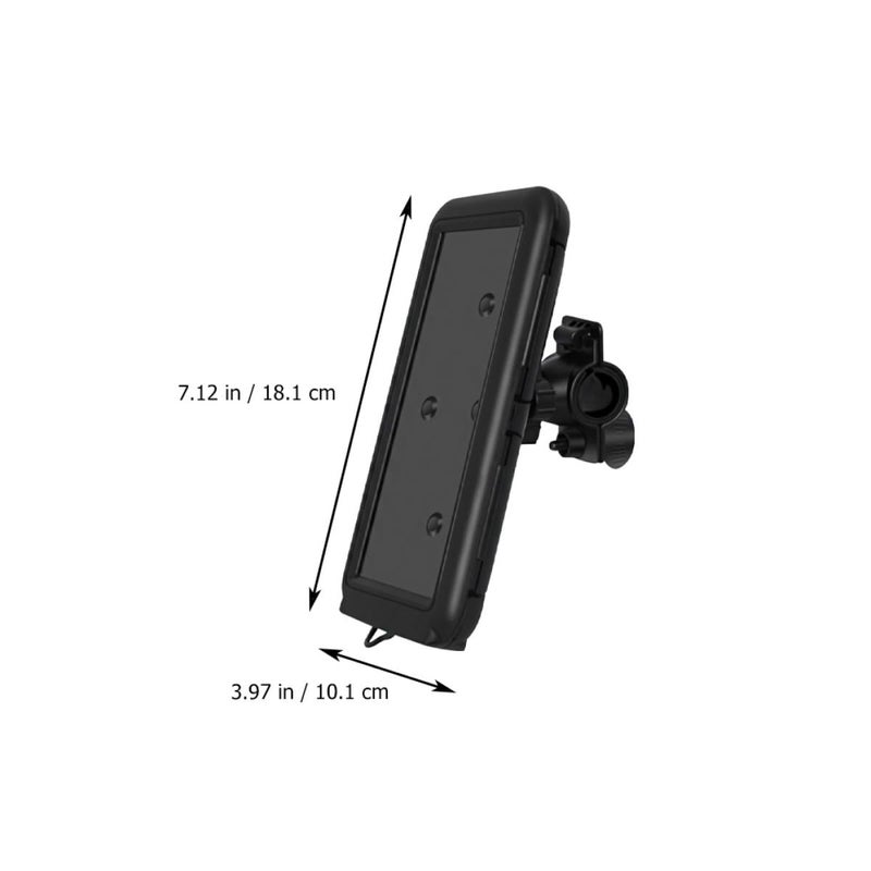 Waterproof Touchscreen Motorcycle Bike Phone Mount Holder For Cycling Handlebar Black - Image 3