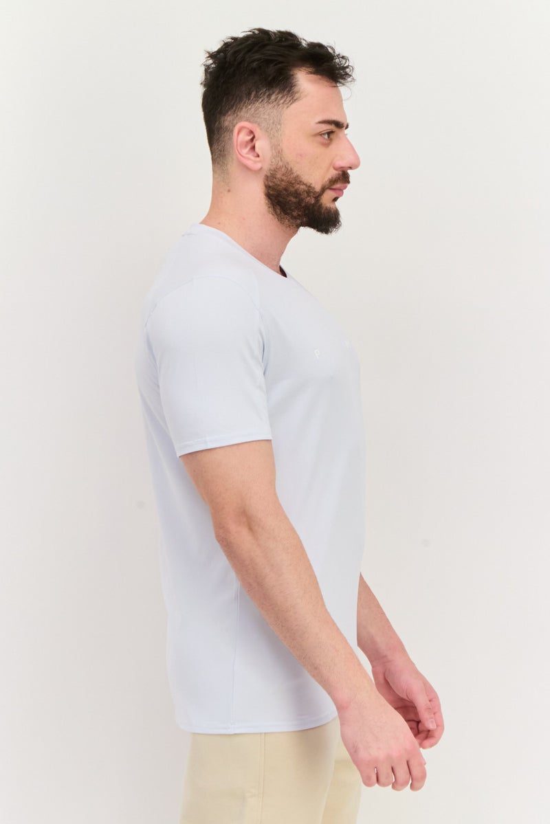 PUMA Men Sportswear Fit Short Sleeves Training T-shirt, Silver Mist  - Image 2