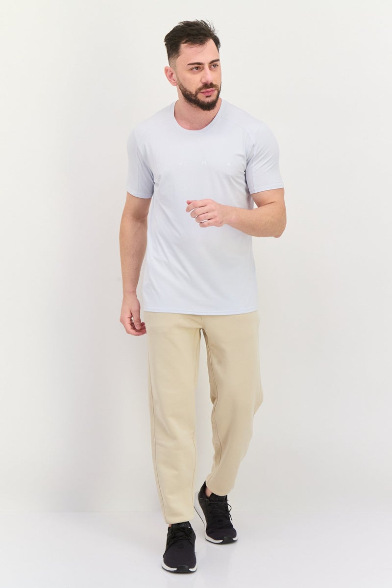 PUMA Men Sportswear Fit Short Sleeves Training T-shirt, Silver Mist - Image 3