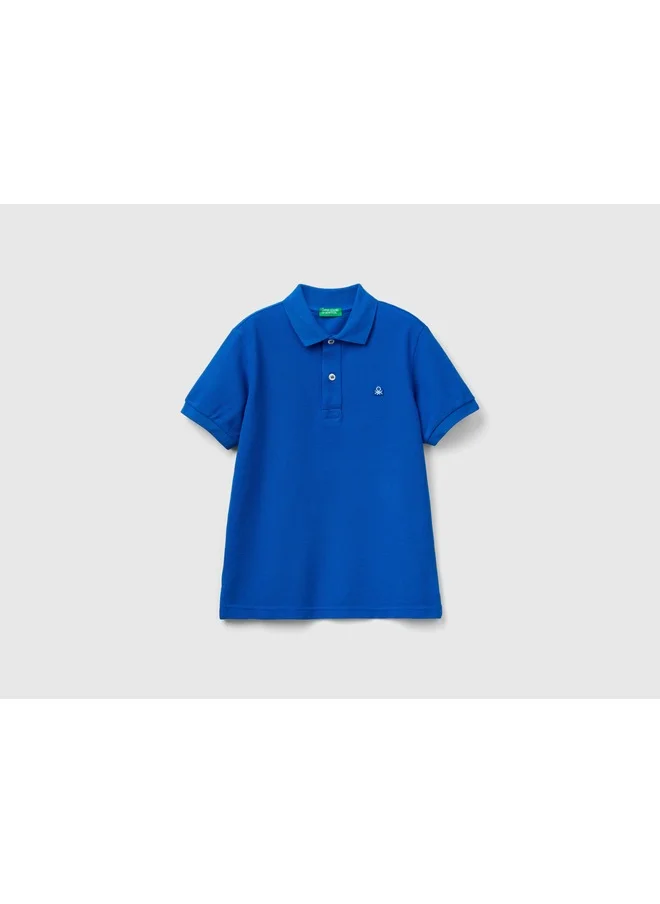 يونايتد كولورز أوف بينتيون Slim Fit Polo In 100% Organic Cotton