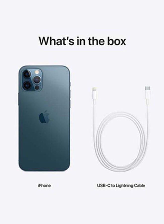 ابل  هاتف iPhone 12 Pro مزود ببرنامج Facetime وسعة 128 جيجابايت باللون الأزرق الهادئ وتقنية 5G - إصدار عالمي - Image 3