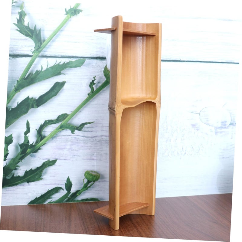 Bamboo Fruit Tray With 2 Sections For Snacks And Home Decor - Image 5