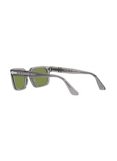 Persol PO3272S Rectangular Sunglasses, Transparent Grey/Green, 53 mm  - Image 5
