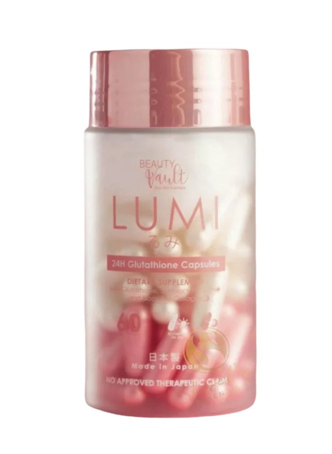 Beauty Vault Lumi 24H Glutathione Capsules (60 Count) – The Ultimate Skin Brightening & Hydration Formula - pzsku/Z49DE4DD1899F5760C7C8Z/45/1741591753/274f0bf1-25c6-4abc-9497-b476a64f86e5