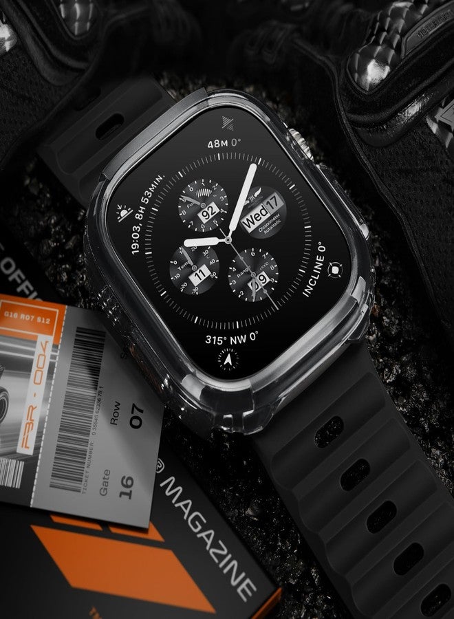 Suitisbest 2 Pack Hard Case Compatible with Apple Watch Case Ultra 2/Ultra 49mm, Military Shockproof Protective Case Scratch Protection Rugged Bumper for iWatch Ultra 2/Ultra 49mm - Image 5