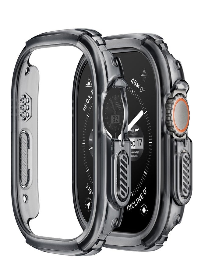 Suitisbest 2 Pack Hard Case Compatible with Apple Watch Case Ultra 2/Ultra 49mm, Military Shockproof Protective Case Scratch Protection Rugged Bumper for iWatch Ultra 2/Ultra 49mm - Image 1
