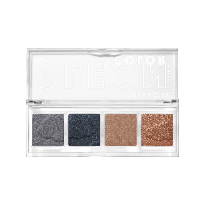 COVERGIRL Clean Fresh Clean Color Eyeshadow Palette, Shimmer Finish, Vegan Formula - Midnight Sky, 4g (0.14 oz) - Image 2