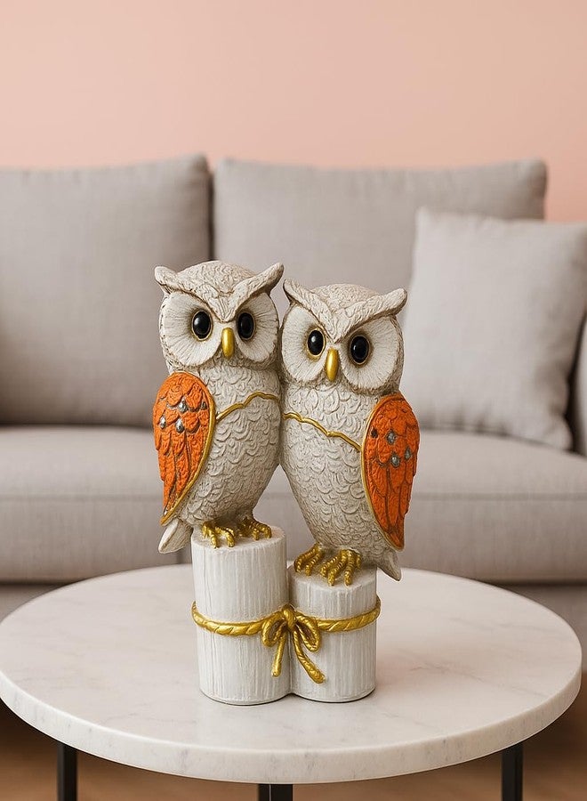 AABCO Beautiful Owl Showpiece for Home & Office Decor | Owl Statue, Decorative Showpiece for Home & Office | Gift Item for Housewarming (Siiting Top Owl) - Image 1