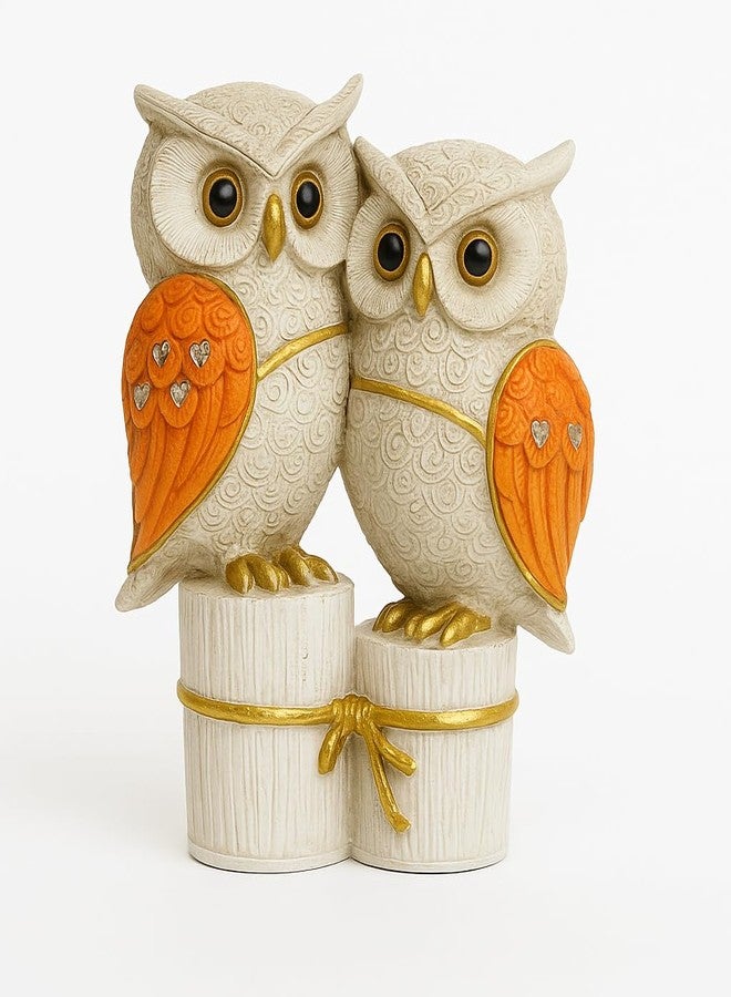 AABCO Beautiful Owl Showpiece for Home & Office Decor | Owl Statue, Decorative Showpiece for Home & Office | Gift Item for Housewarming (Siiting Top Owl) - Image 2