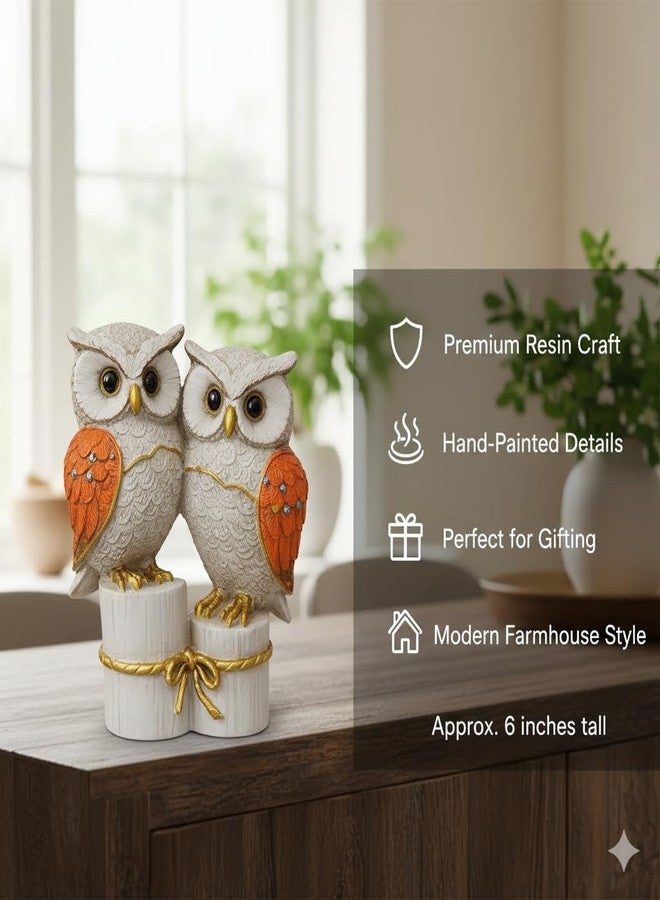 AABCO Beautiful Owl Showpiece for Home & Office Decor | Owl Statue, Decorative Showpiece for Home & Office | Gift Item for Housewarming (Siiting Top Owl) - Image 5