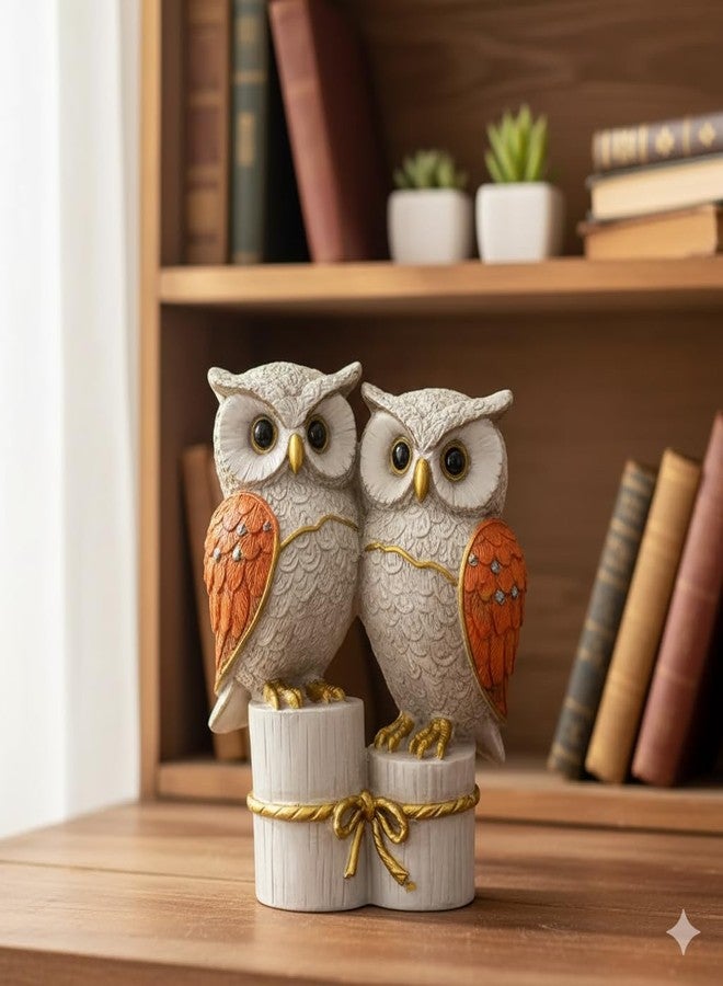 AABCO Beautiful Owl Showpiece for Home & Office Decor | Owl Statue, Decorative Showpiece for Home & Office | Gift Item for Housewarming (Siiting Top Owl) - Image 4