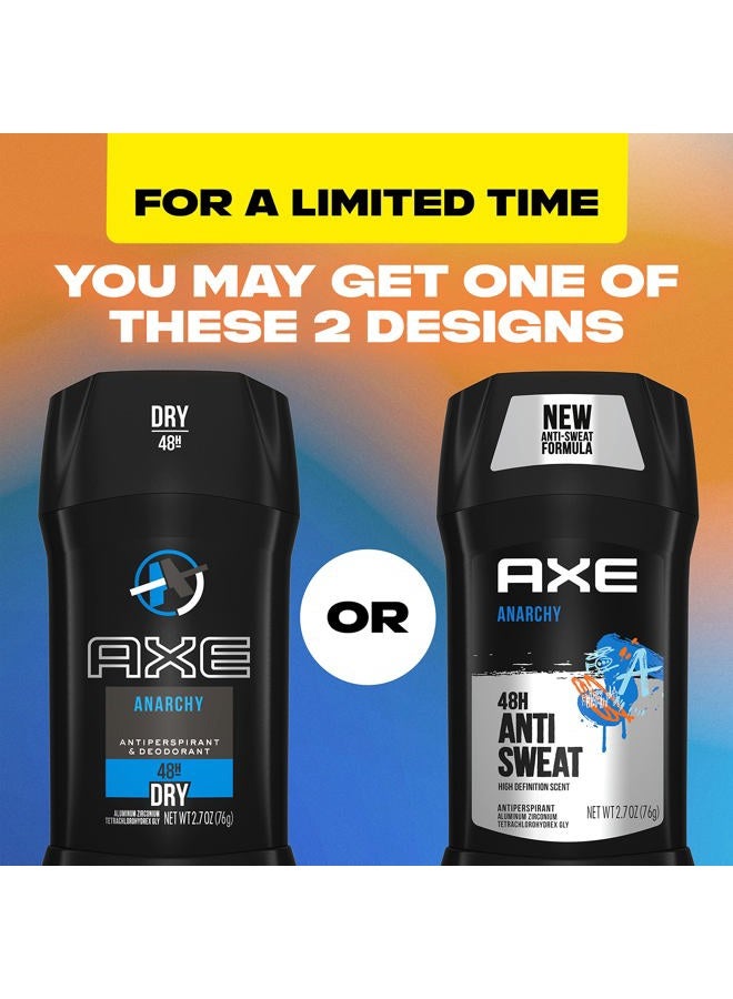 Axe Antiperspirant Stick For Men 48 Hour Sweat and Odor Protection For Long Lasting Freshness, Anarchy Dark Pomegranate And Sandalwood Men's Deodorant 2.7oz 4 Count - Image 2
