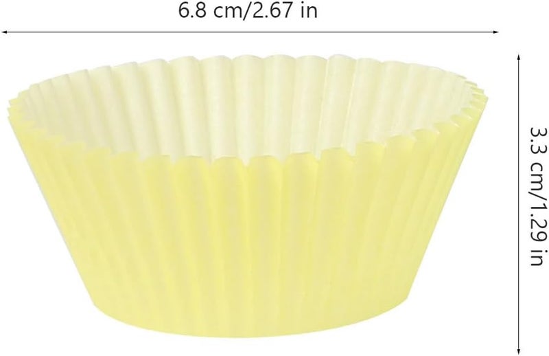 GANAZONO 300pcs Colorful Mixed Party Muffin Cups Paper Baking Cups Nonstick Cupcake Wrappers for Cakes Desserts Home Baking Supplies Random Color - Image 2