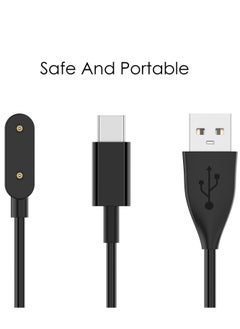 Generic Pack of 3 Charging Cable Compatible with Huawei Watch Fit, Honor Band 6, Huawei Band 6, Huawei 4X, Honor Watch ES , 100 cm Replacement USB Charging Cable and Type C Charging Cable - Black  - Image 2